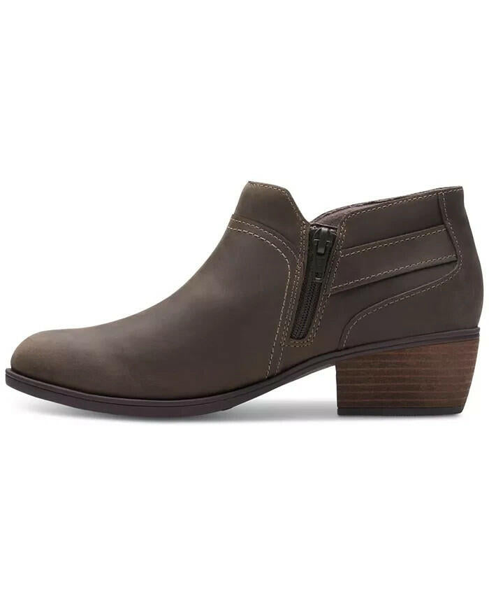 Clarks Womens Charleton Grace Ankle Booties Brown Size 8 New $129