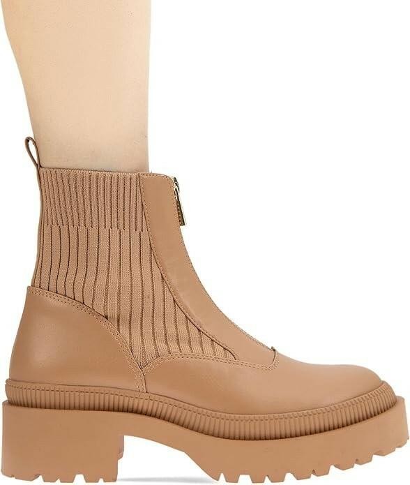 BCBGeneration Montana Combat Sock Boots Tan Size 11 MSRP $139