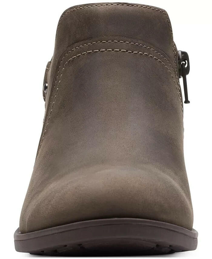 Clarks Womens Charleton Grace Ankle Booties Brown Size 8 New $129