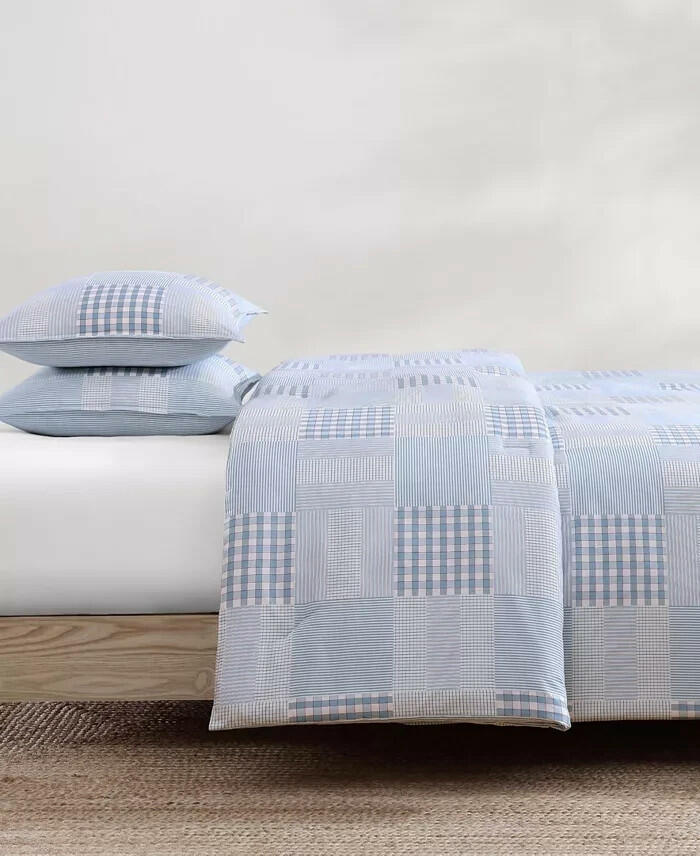 Tommy Hilfiger Hamptons Patchwork 3-Pc King Cotton Comforter Set MSRP $170