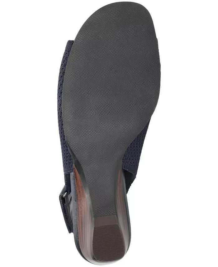 Bella Vita Womens Marin Wedge Sandals Navy Size 7 Wide New $100