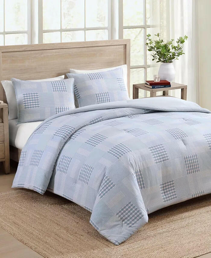 Tommy Hilfiger Hamptons Patchwork 3-Pc King Cotton Comforter Set MSRP $170
