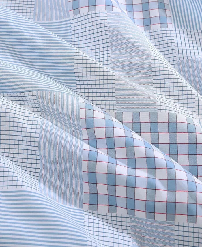 Tommy Hilfiger Hamptons Patchwork 3-Pc King Cotton Comforter Set MSRP $170