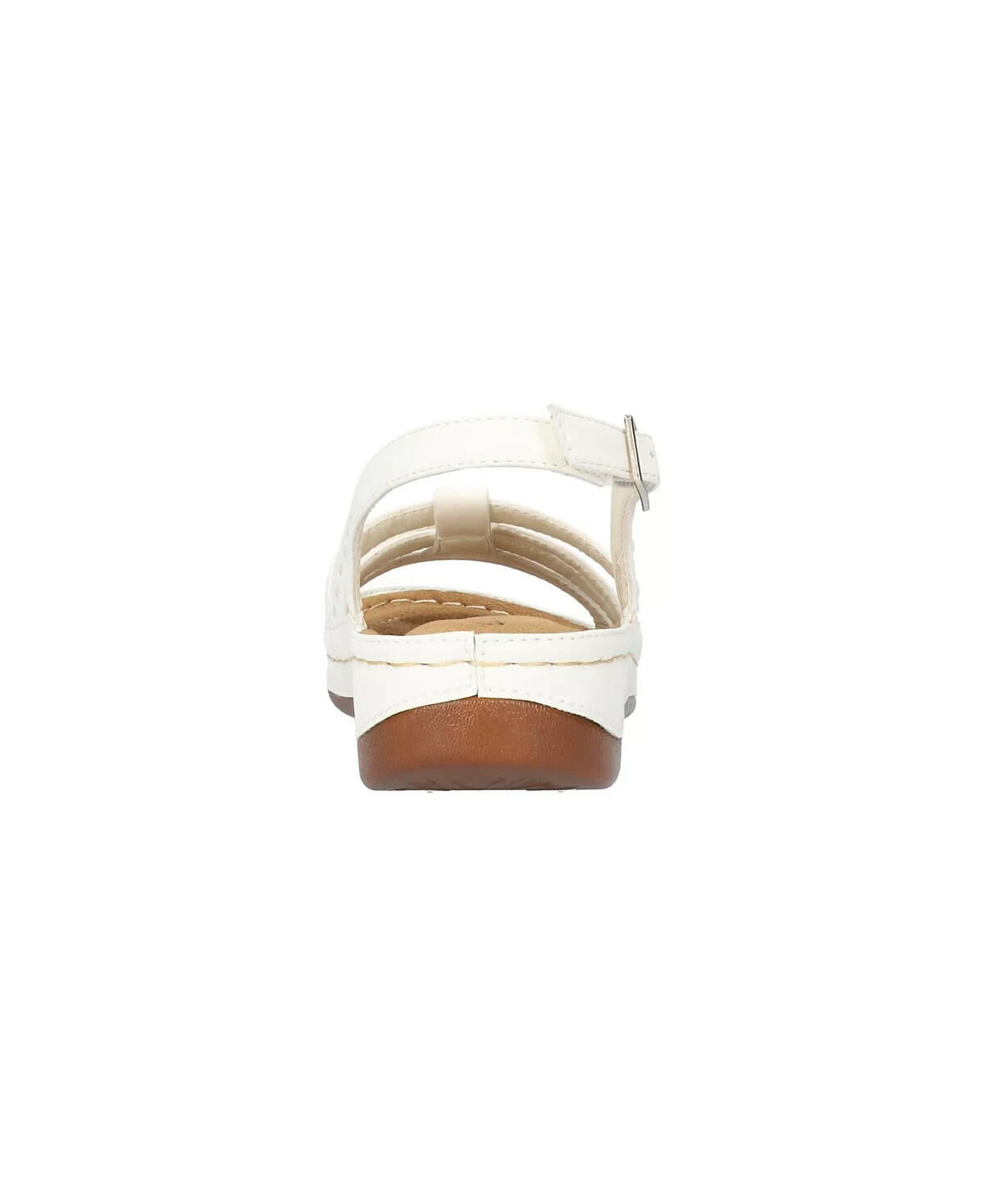 Easy Street Womens Kehlani Comfort Sandals White 9W New $60