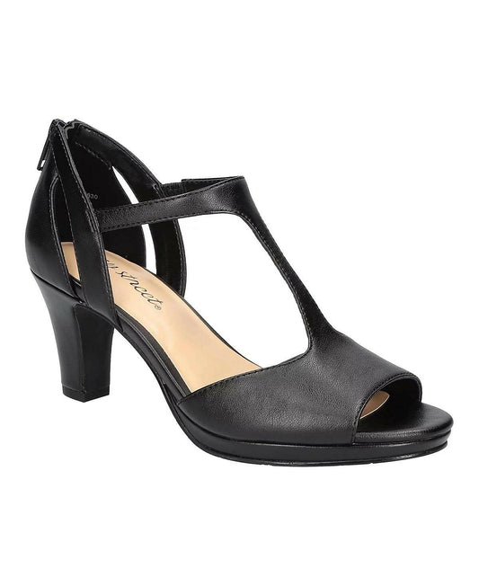Easy Street Flash Dress Heels – Women’s Strappy Open Toe Heels, Size 10