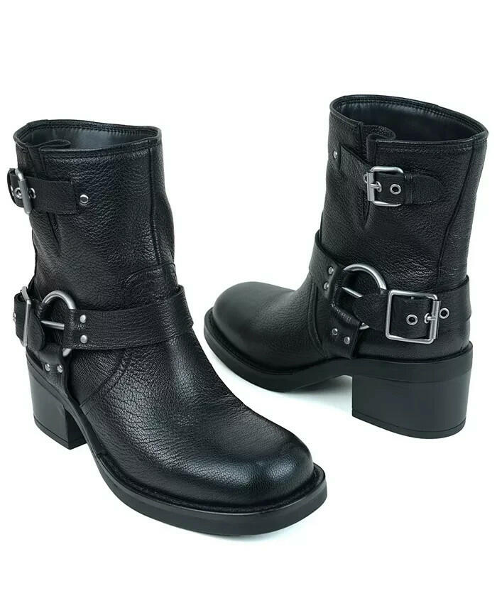 Kenneth Cole New York Stride Block Heel Bootie Black 8 New $219