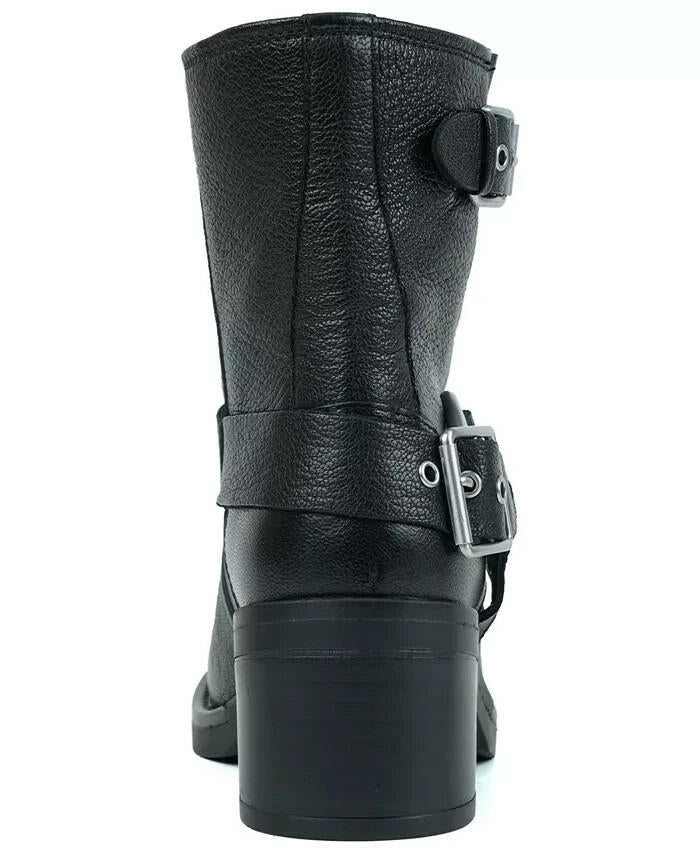 Kenneth Cole New York Stride Block Heel Bootie Black 8 New $219