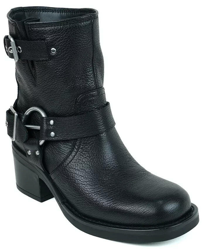 Kenneth Cole New York Stride Block Heel Bootie Black 8 New $219