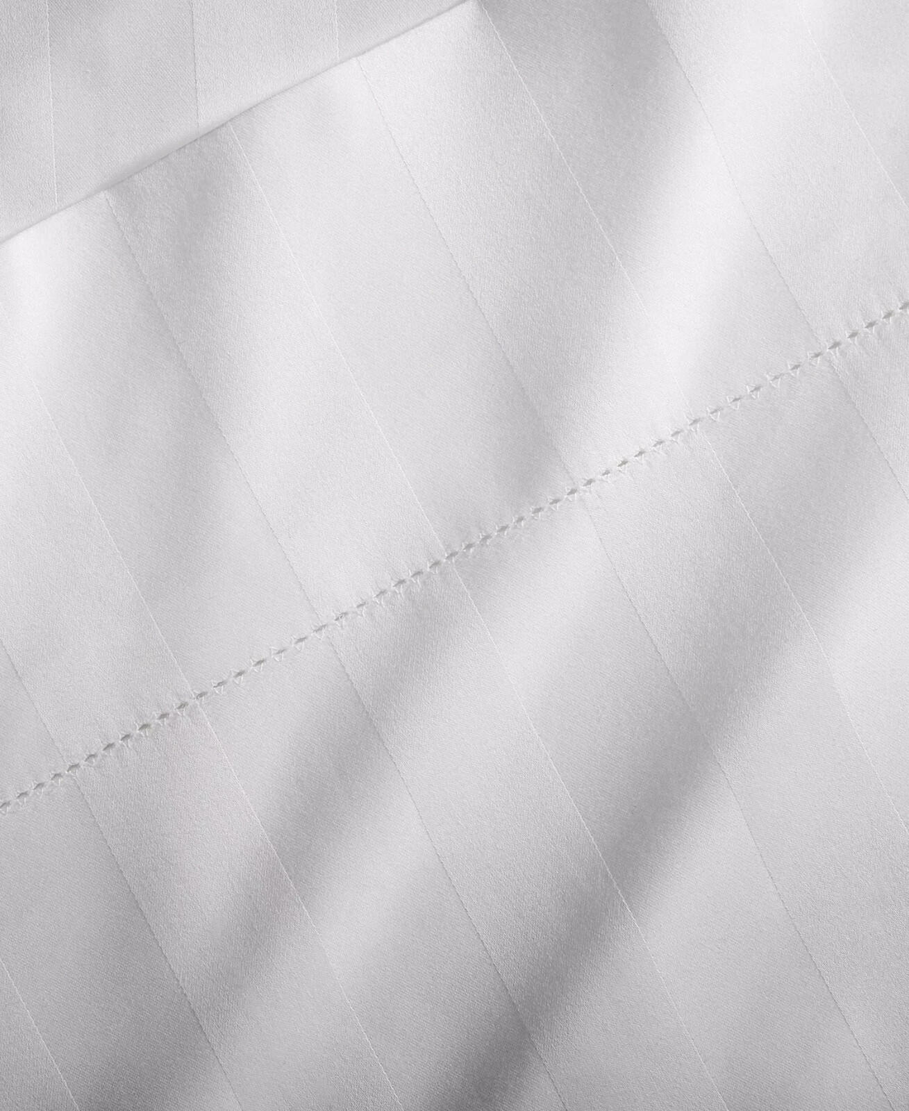 Charter Club Stripe 550TC King Sheet Set Extra Deep Pocket White New $235