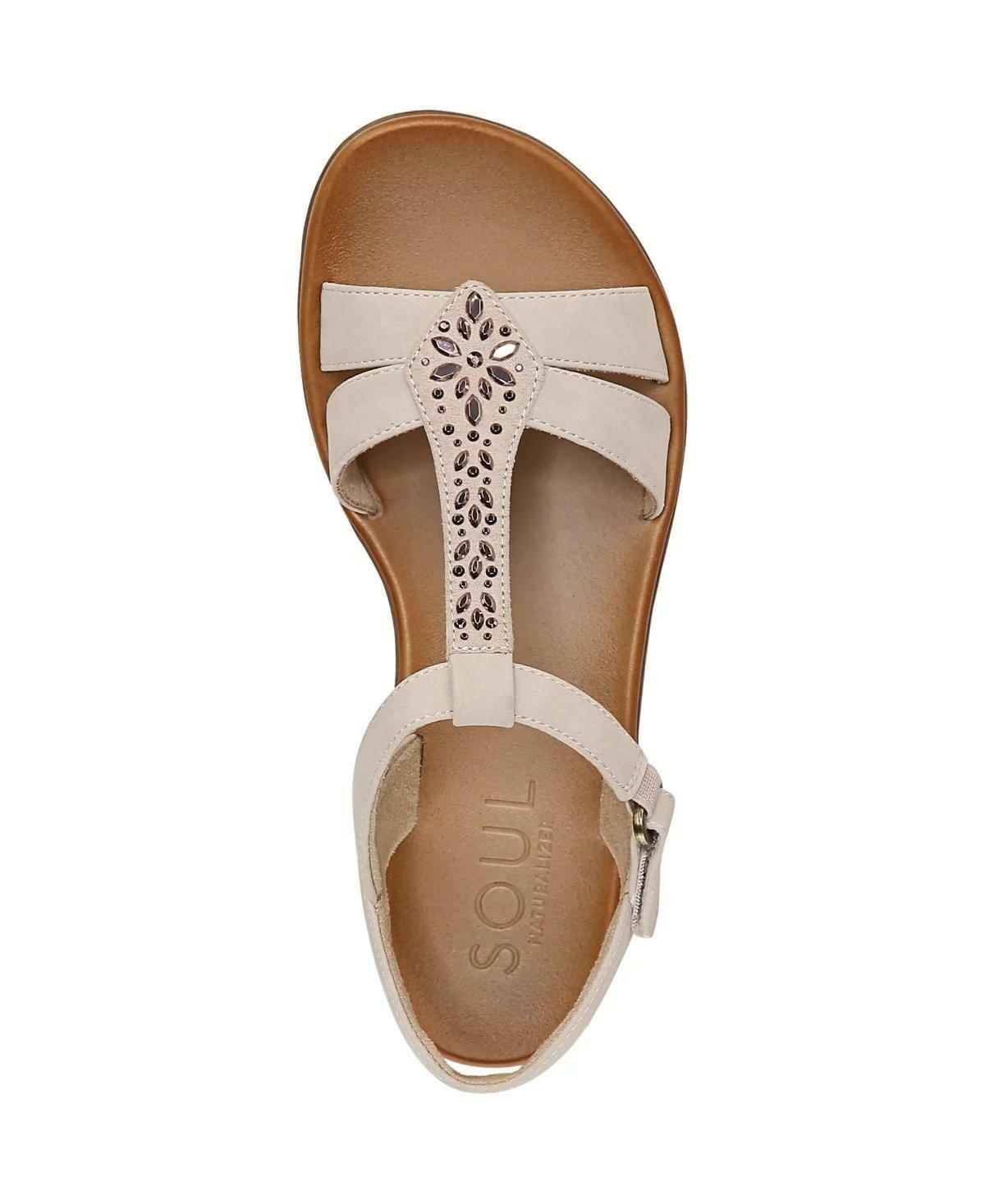 Soul Naturalizer Summer Ankle Strap Sandals Women’s Comfort Shoes Off White 10W