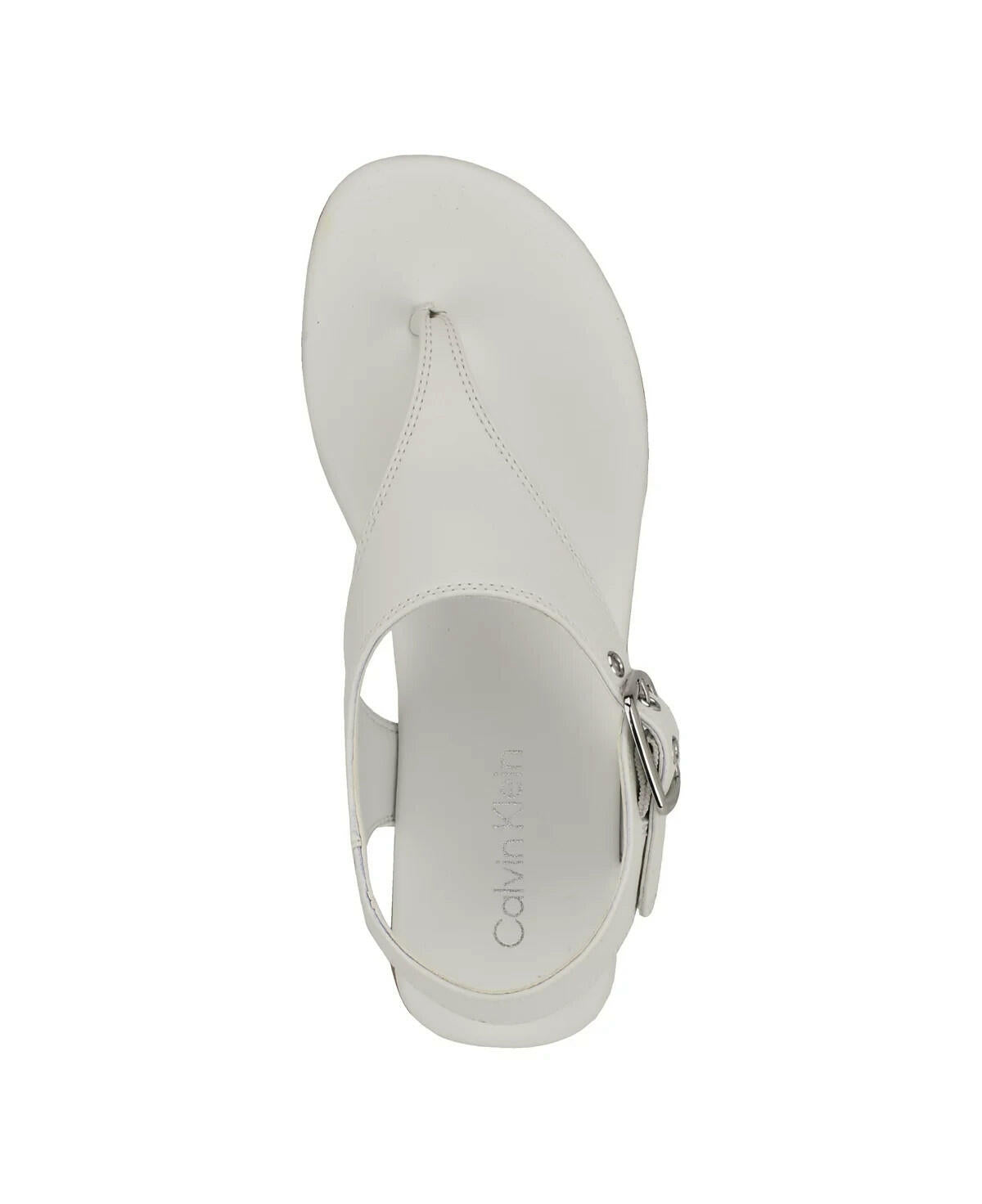 Calvin Klein Moraca 2 Flat Sandals – Women’s White Thongs size 11 MSRP $79