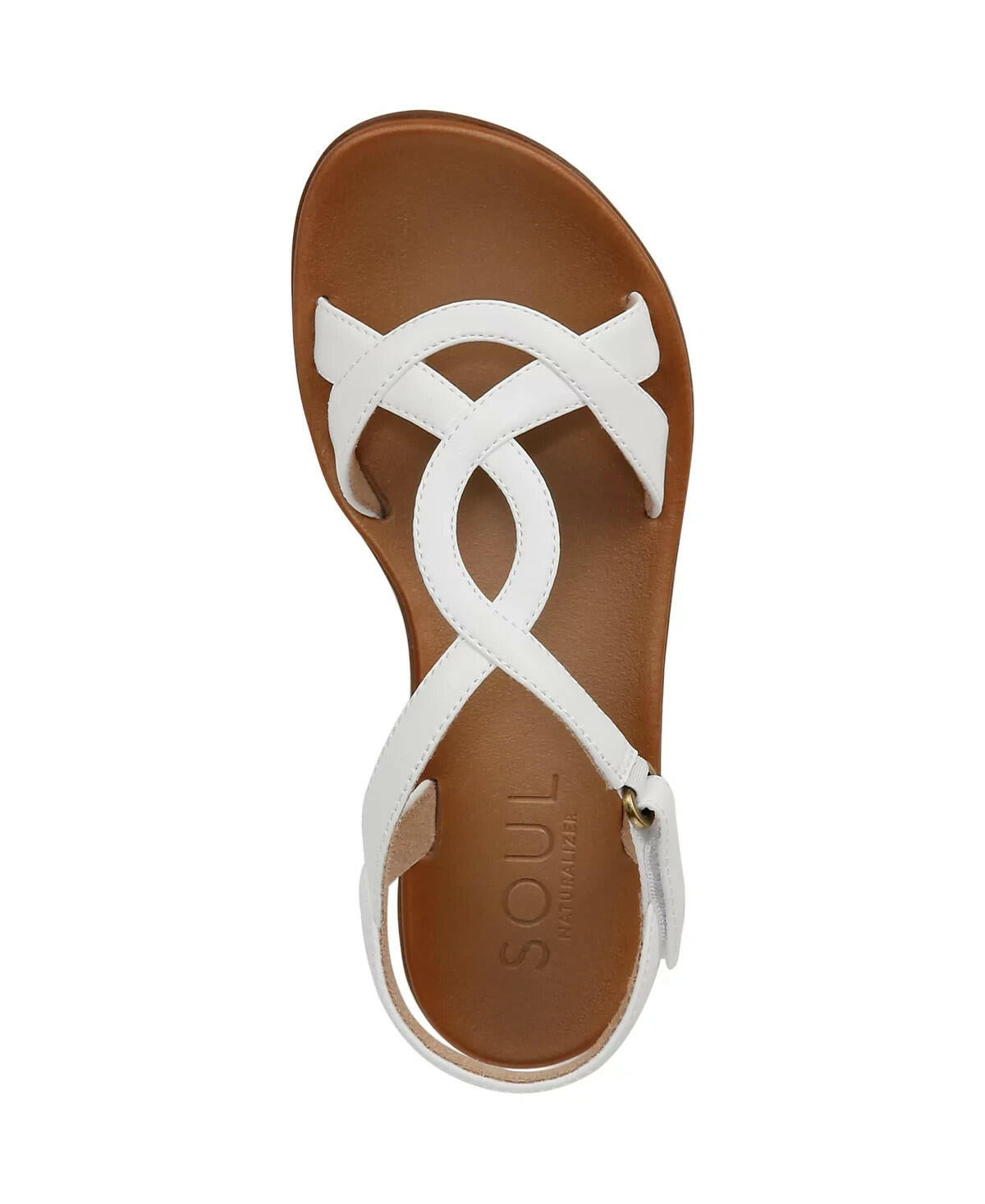 Soul Naturalizer Womens Solo Strappy Sandals White Size 8.5 MSRP $70