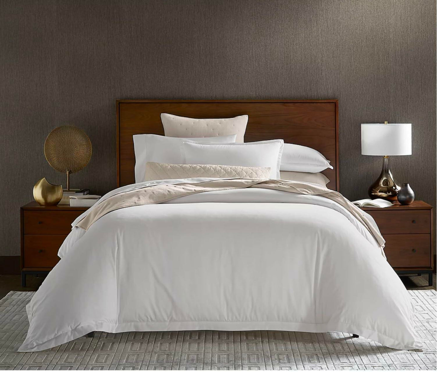 Hotel Collection 680 Thread Count 3-Pc King Duvet Cover Set White