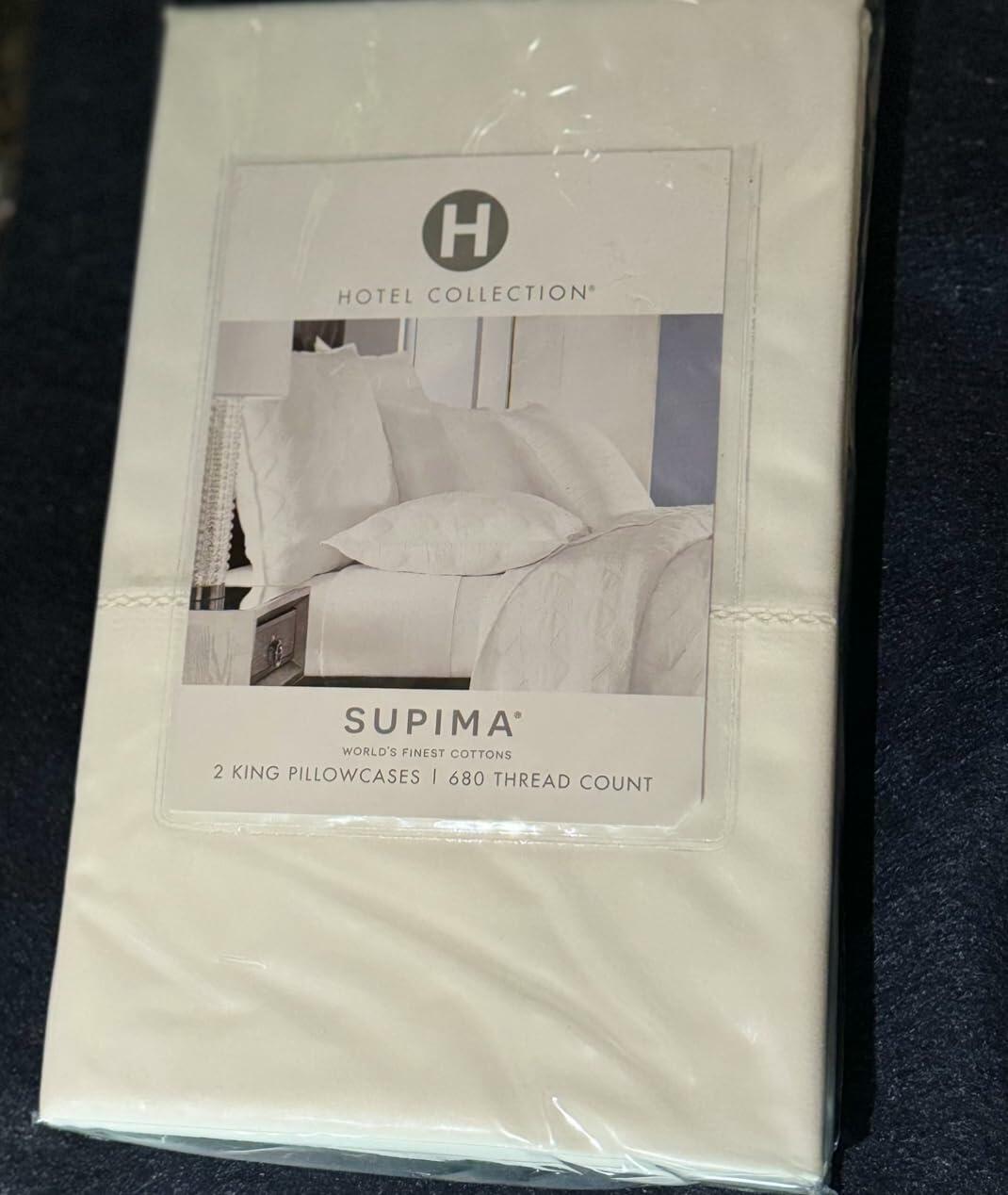 Hotel Collection 680 Thread Count Supima Cotton King 2 Pillowcases