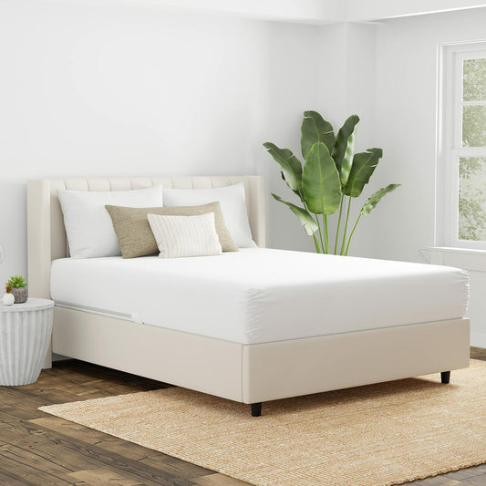 AllerEase Cotton Fresh Mattress Protector - Queen Size Cotton Zip Flexfit