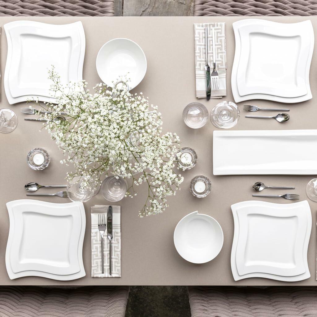 Villeroy & Boch NewWave 20-Piece Flatware Set, Service for 4, 18/10 Stainless Steel Utensils, Dishwasher Safe