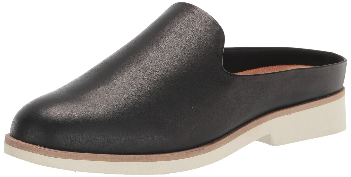 Softwalk Wolcott II Loafer Mule Black Leather 8 Narrow $114
