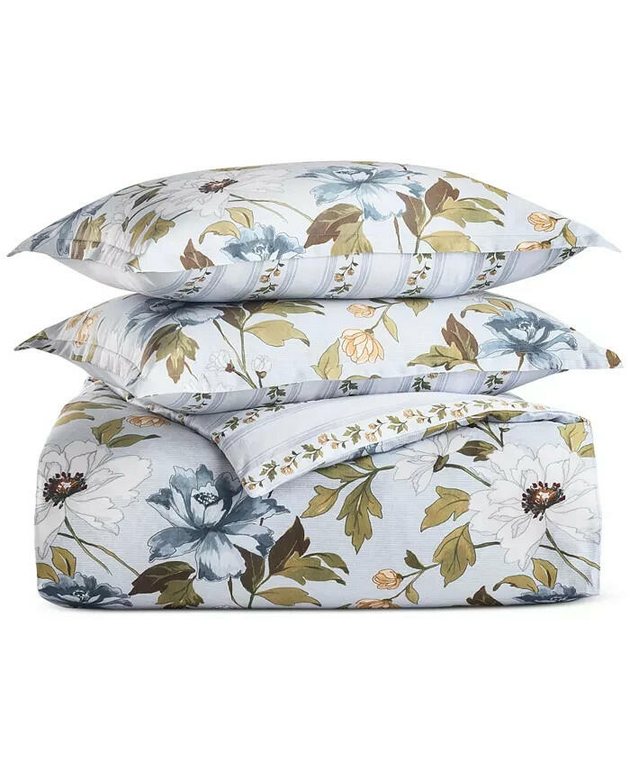 Charter Club Blue Floral Peony Comforter Set Queen $200