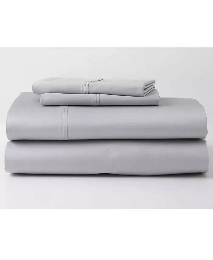 GhostBed Gray Silver Supima Lyocell Sheet Set Full MSRP $182