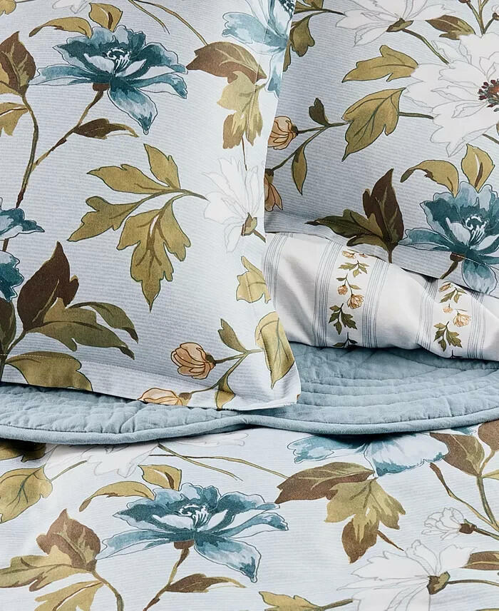 Charter Club Blue Floral Peony Comforter Set Queen $200