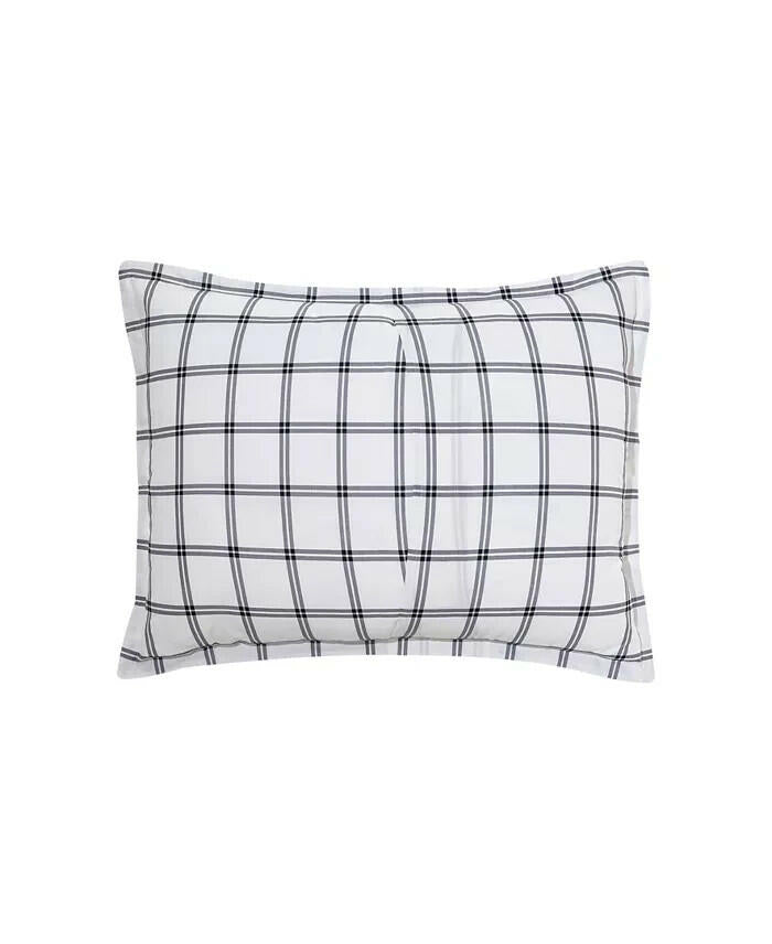 Sunham King Plaid Comforter Set 3PC Red Green White $80
