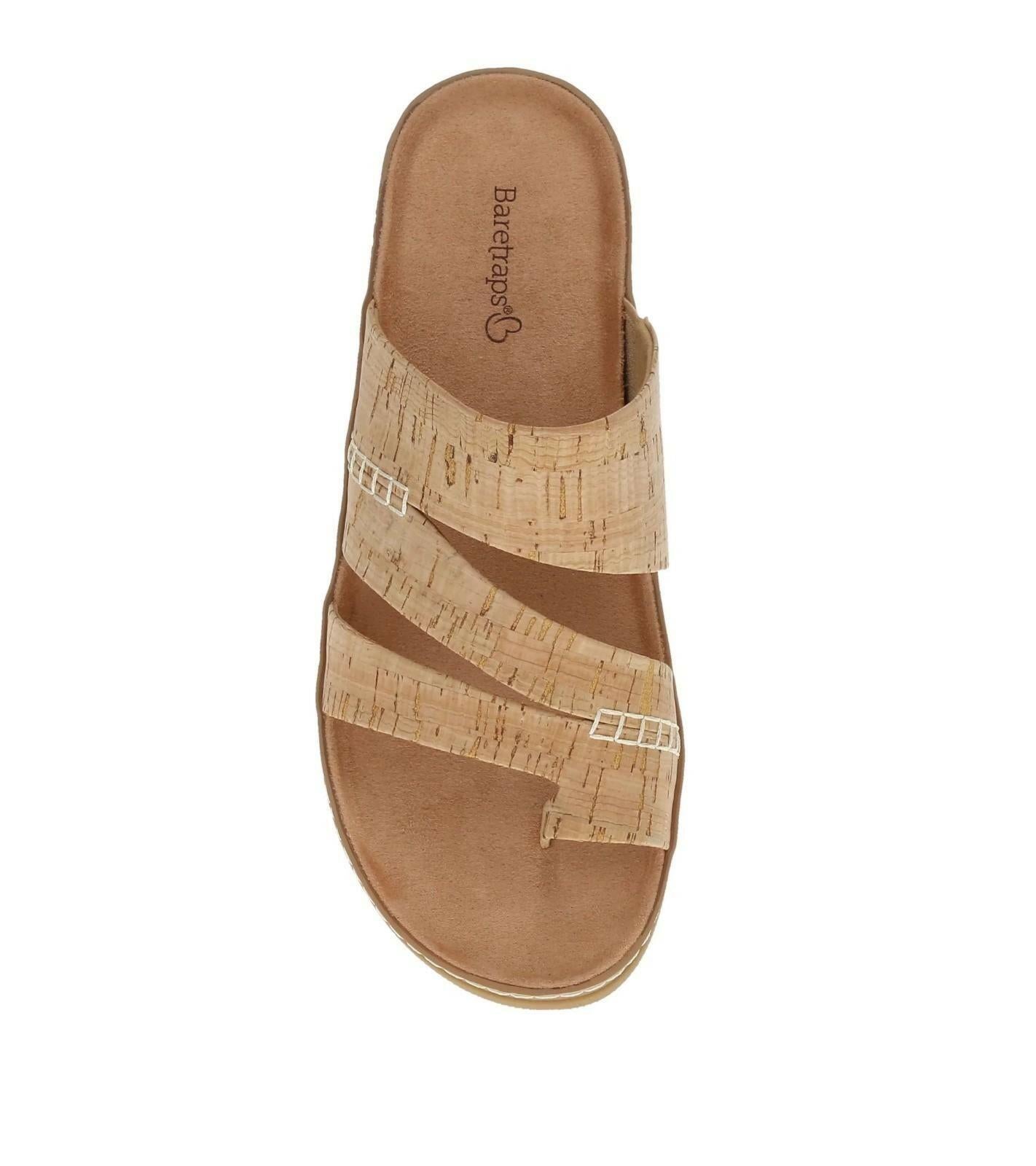 Baretraps Fresha Slide Sandals Comfort Slip-On Shoes Tan Size 9 – MSRP $65