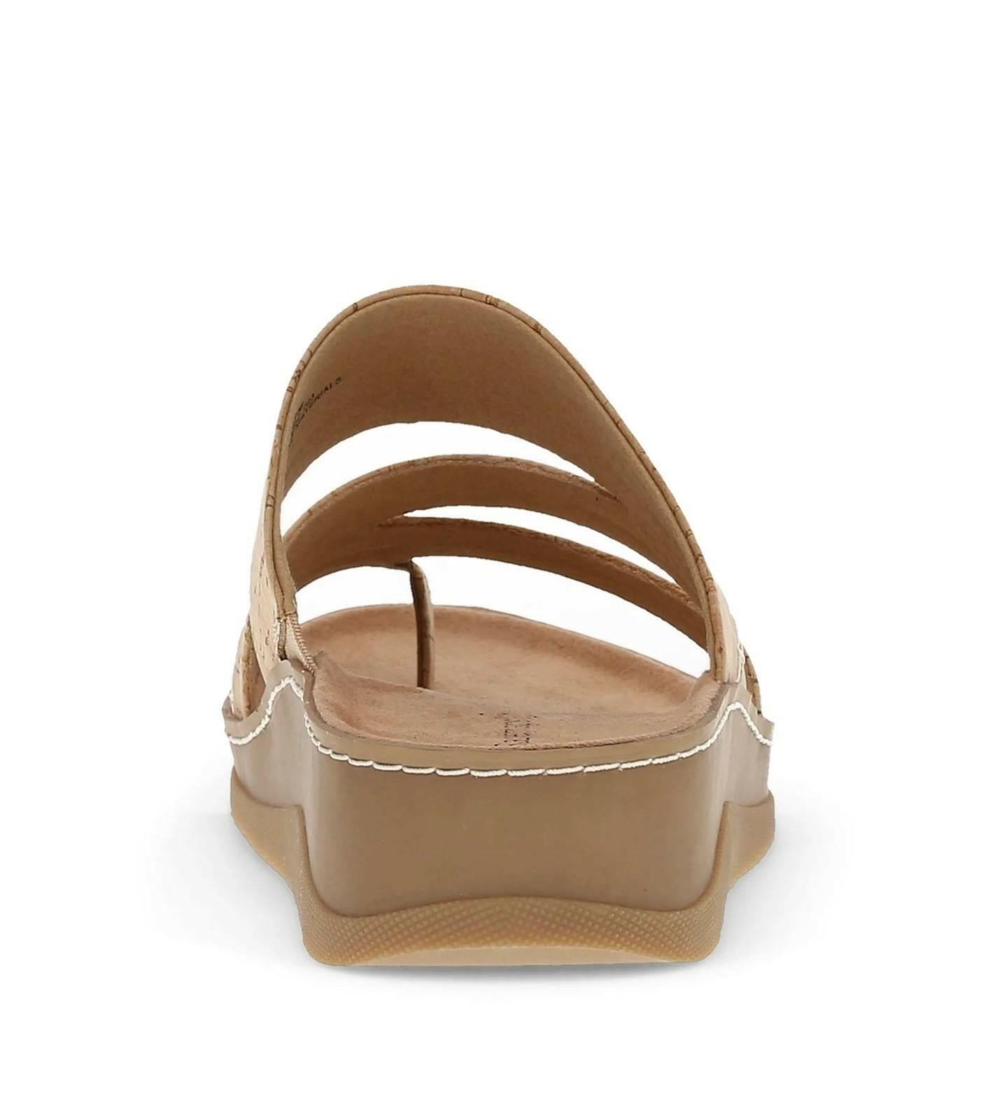 Baretraps Fresha Slide Sandals Comfort Slip-On Shoes Tan Size 9 – MSRP $65