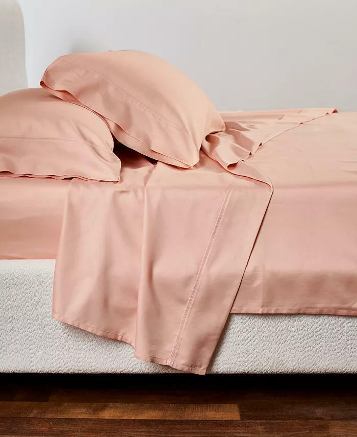 Heritage Home 800TC King Sheet Set Blush Peach Pink Cotton Blend MSRP $160