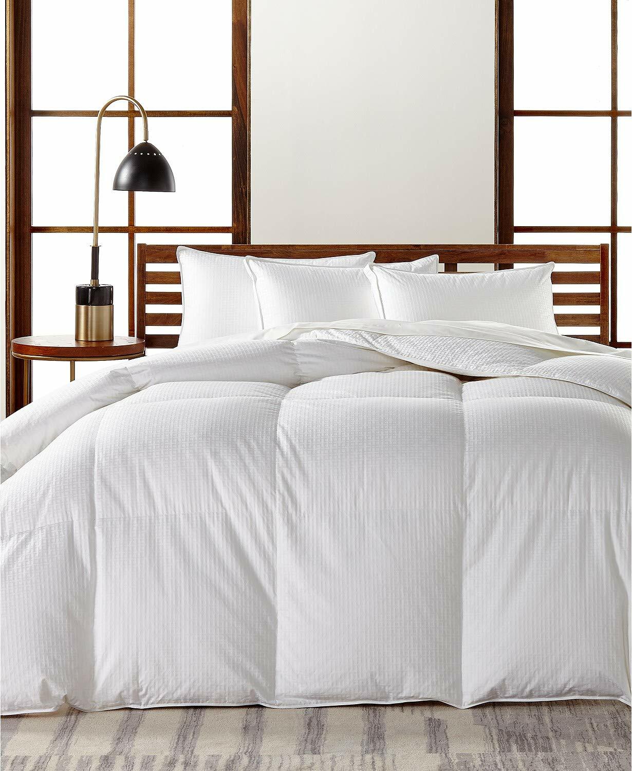 Hotel Collection European White Goose Down Medium Weight King Comforter, Hypoallergenic UltraClean Down