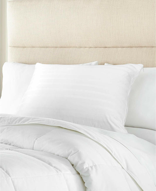 Charter Club 360 Down Feather Pillow Std Queen Medium Soft White MSRP $190