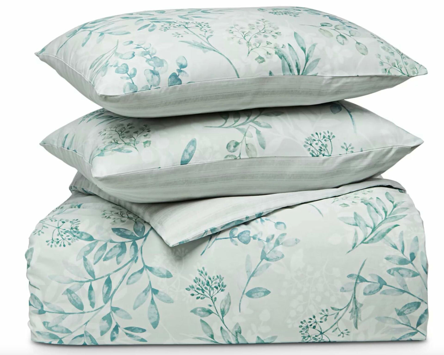 Charter Club Eucalyptus Garden Full Queen Comforter Set Green 3 Pc $200