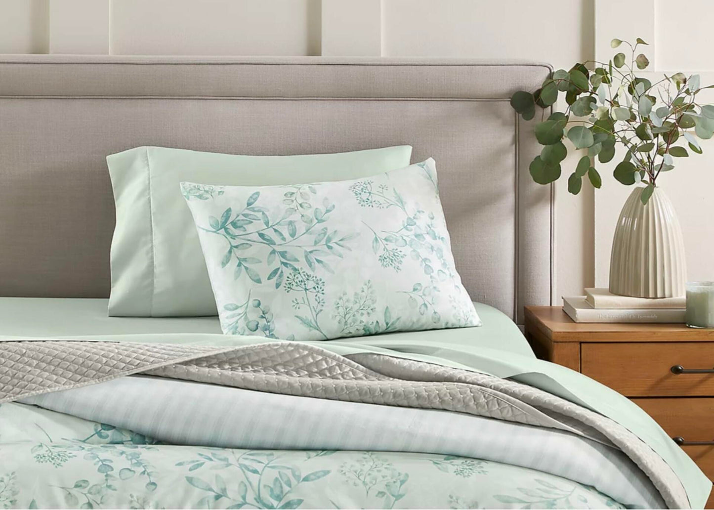 Charter Club Eucalyptus Garden Full Queen Comforter Set Green 3 Pc $200