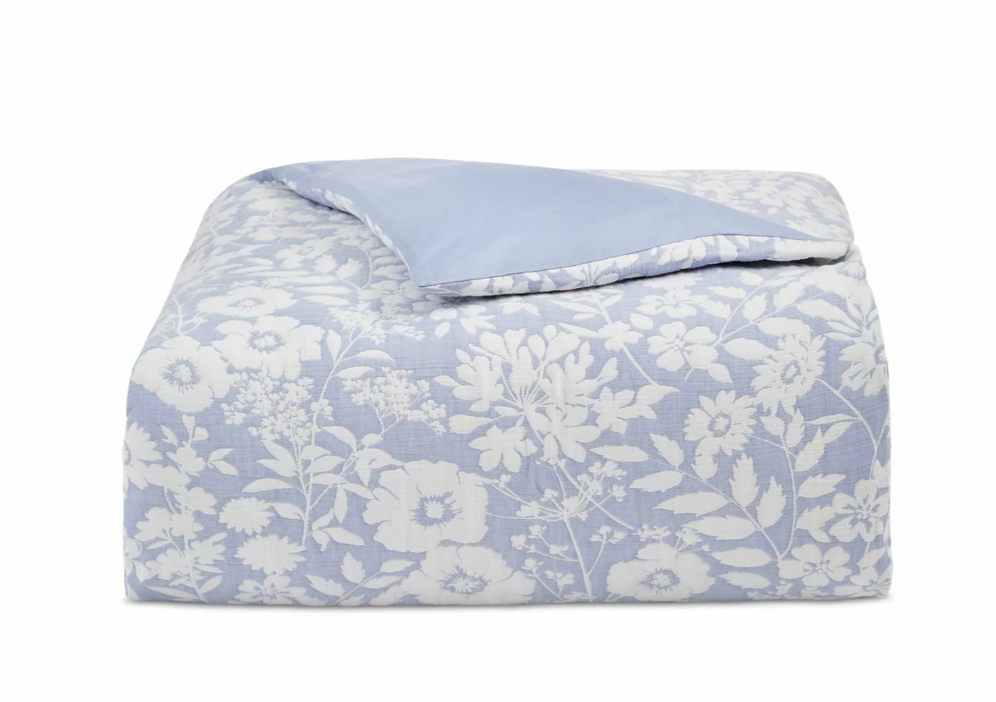Charter Club Silhouette Floral Full Queen Comforter Set Blue White $360