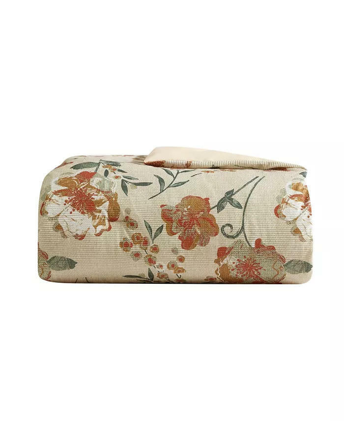 Drem Corduroy Queen Comforter Set 9-Pc Floral Mid-Weight $350