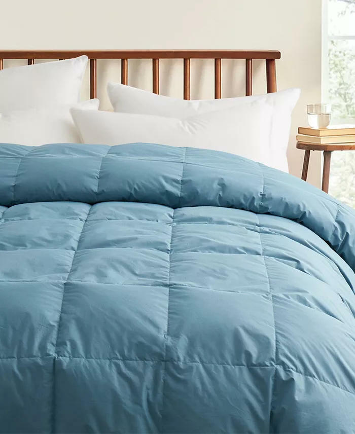 Unikome Cotton All Season Goose Feather Down Comforter Queen Gray $325