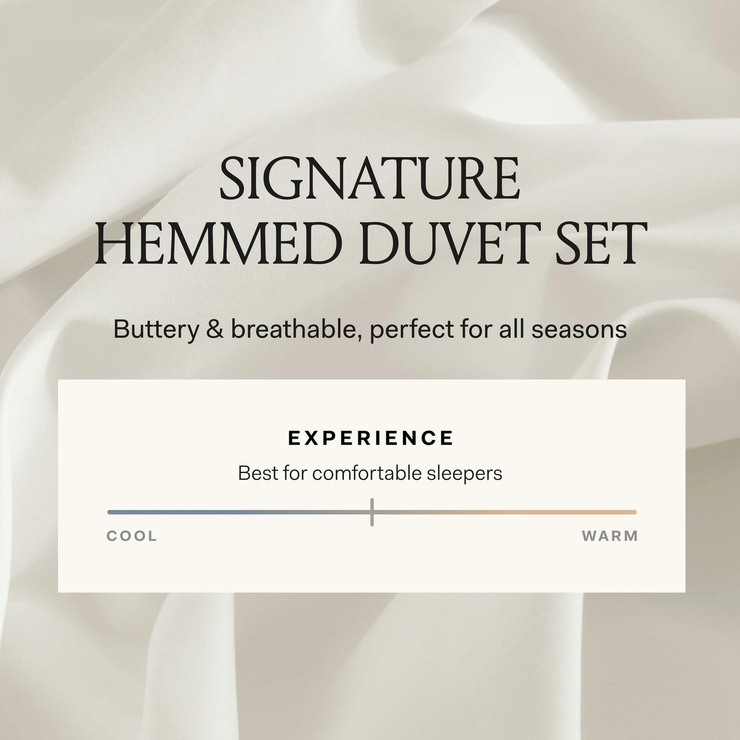 BOLL & BRANCH Signature Hemmed Duvet Set King/California $379 King, Cream - Luxury 100% Organic Cotton - 1 Duvet Cover, 2 Shams - Buttery Soft, Hidden Closures