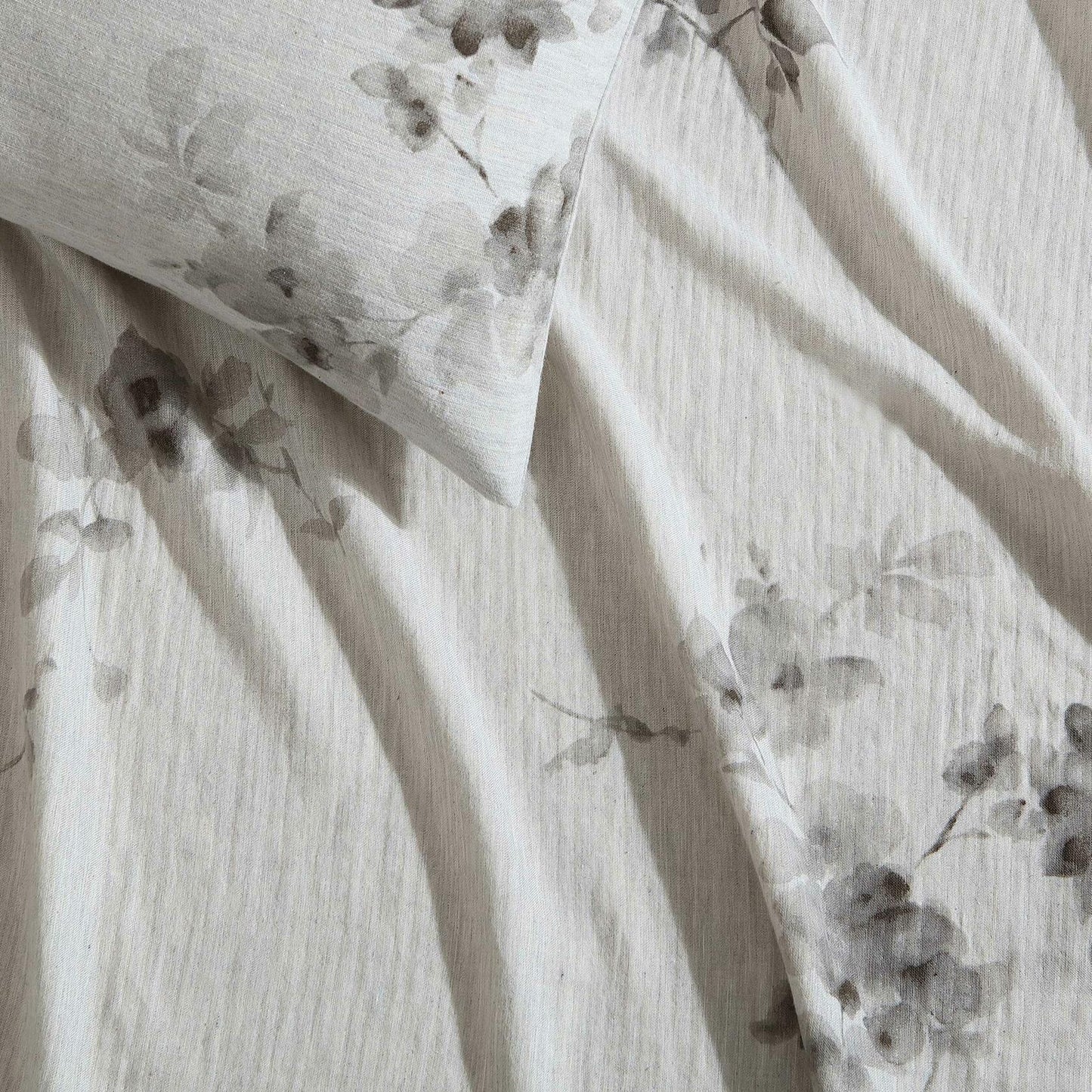 Calvin Klein Aquarelle Floral Cotton Melange Gauze 3 Piece Duvet Cover Set Queen $243