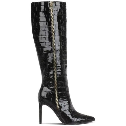 I.N.C. International Concepts Sabrinaa Zip Knee-High Boots Black Size 6  $159