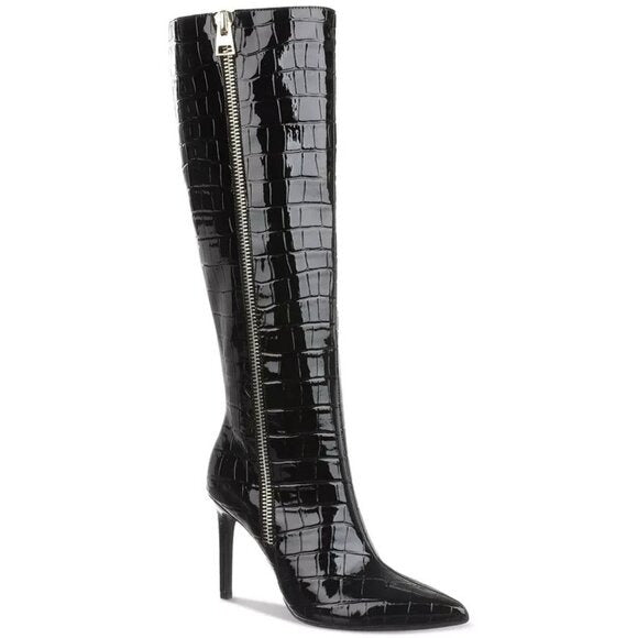 I.N.C. International Concepts Sabrinaa Zip Knee-High Boots Black Size 6  $159