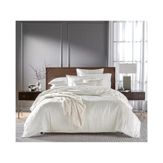 Hotel Collection Fractured Geo Comforter NEW Set King White MSRP $625