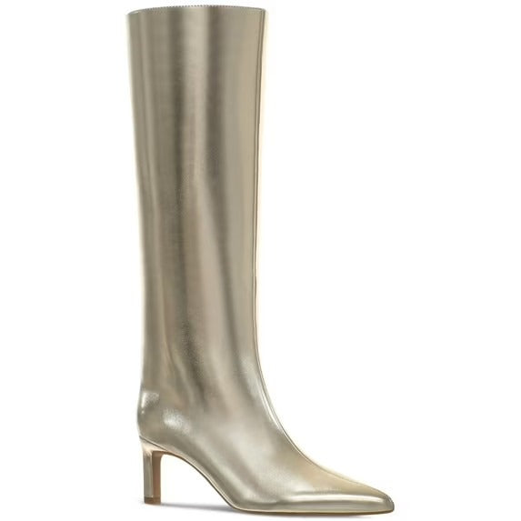 On 34th Rachelle Stovepipe Knee High Boots Gold Size 10 MSRP $129