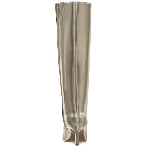 On 34th Rachelle Stovepipe Knee High Boots Gold Size 10 MSRP $129