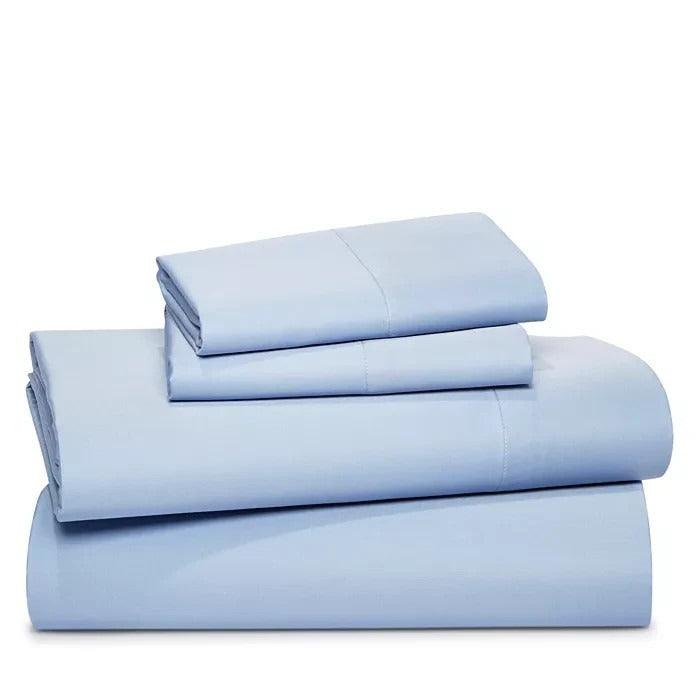 Sky 500TC Sateen Wrinkle-Resistant Sheet Set full bedding coast blue Pima Cotton